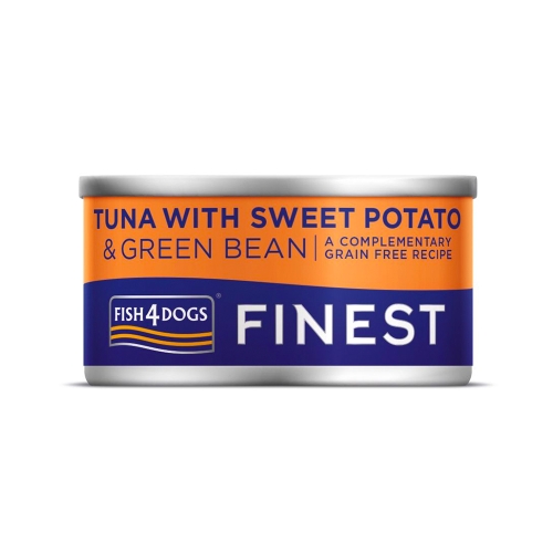 Fish4Dogs Finest konservai šunims su tunu ir saldžiąja bulve, 85 g