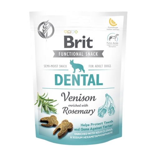 Brit Care Dental funkciniai skanėstai šunims su elniena, 150g