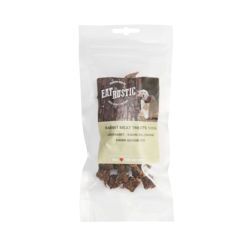 Eat Rustic natūralus skanėstas šunims – triušiena, 100g