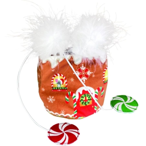Kong Holiday Puzzlements Hideaway Gingerbread žaislas katėms
