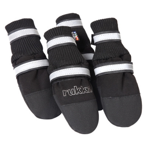 Rukka Thermal batai šunims, 4 vnt, 4 dydis, juodi