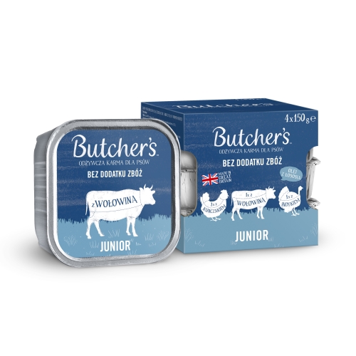 Butcher's Junior konservų rinkinys jauniems šunims, 4x150 g