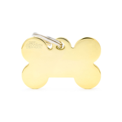 My Family žalvarinis pakabukas - didelis auksinis kaulas