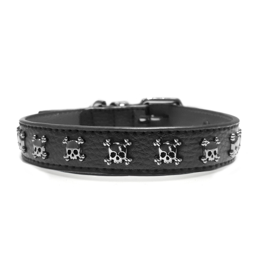 Milk&Pepper Calavera odinis antkaklis, 31-35 cm, juodas