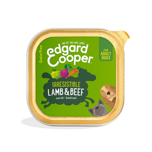 Edgard Cooper konservuotas maistas šunims, su ėriena ir jautiena, 300g