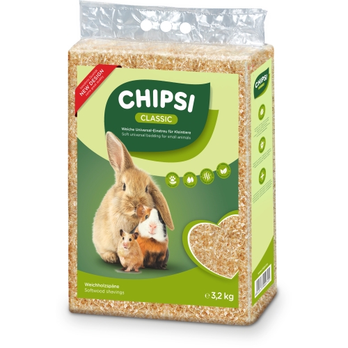Chipsi Classic pjuvenų kraikas, 3,2kg