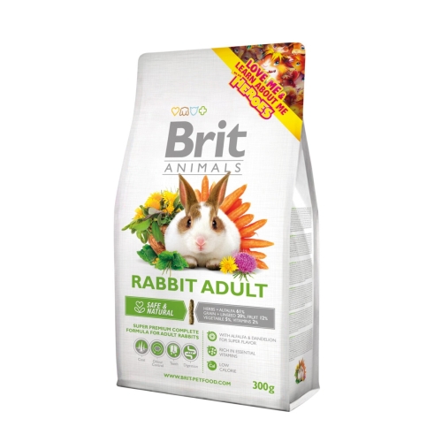 Brit Animals maistas triušiams su žalumynais, 300g