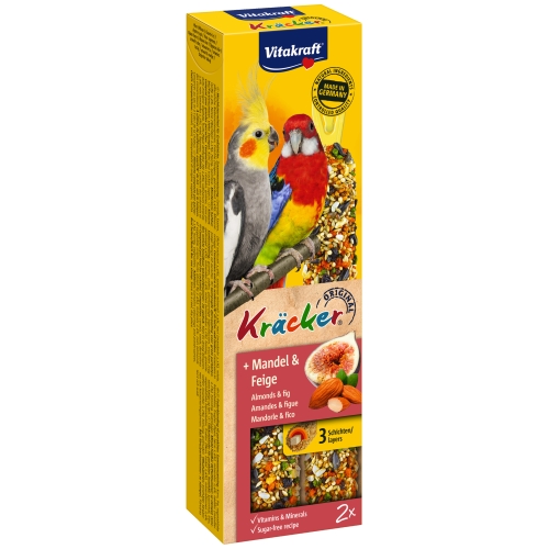Vitakraft skanėstas papūgoms su figomis ir migdolais, 2 vnt.