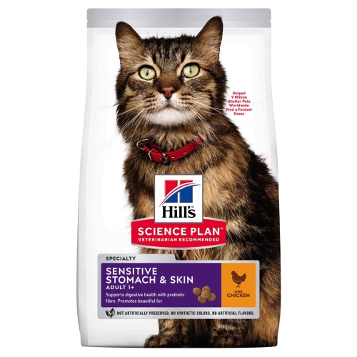 Hill's Science Plan Sensitive Stomach&Skin maistas su vištiena, 300 g