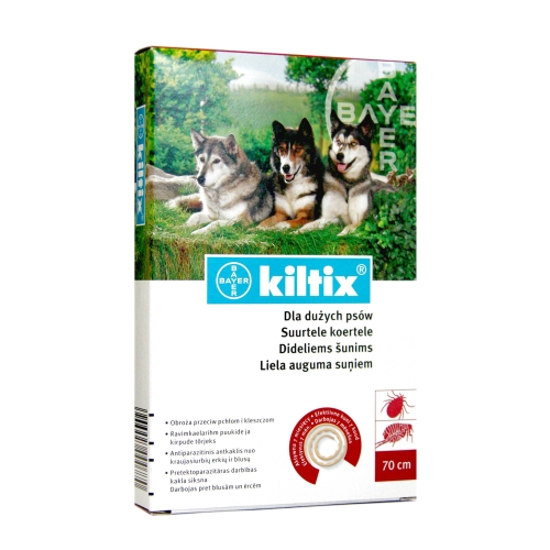 Kiltix antkaklis nuo blusų ir erkių did.šunims 70cm