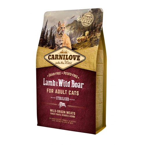 Carnilove steril. maistas katėms su ėriena/šerniena 2kg