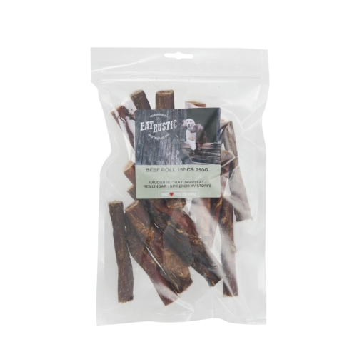 Eat Rustic natūralus skanėstas šunims – jautienos lazdelės, 250g