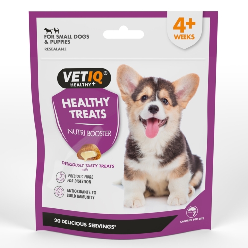 VETIQ NUTRI-BOOSTERS SKANĖSTAI ŠUNIUKAMS SU VITAMINAIS, 50 G