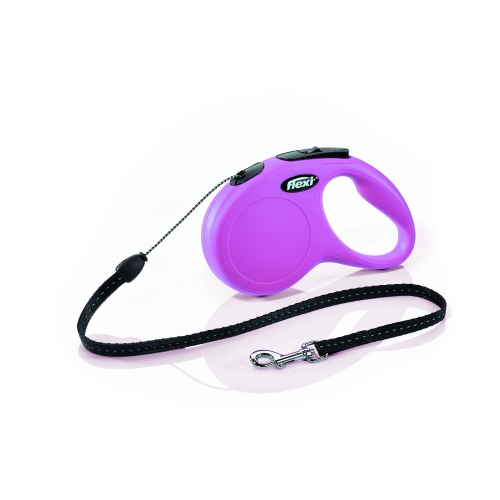 Flexi Classic automatinis virvinis pavadėlis, S/5 m, rožinis