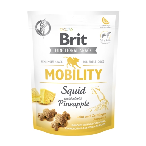 Brit Care Mobility funkciniai skanėstai šunims su kalmarais, 150g