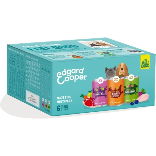 Edgard Cooper Multipack konservų rinkinys šunims, 6x400 g