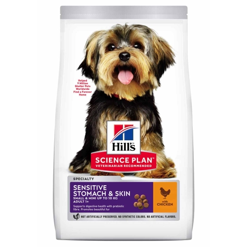 Hill´s Science Plan Adult Small&Mini Sensitive Stomach&Skin, 1,5kg