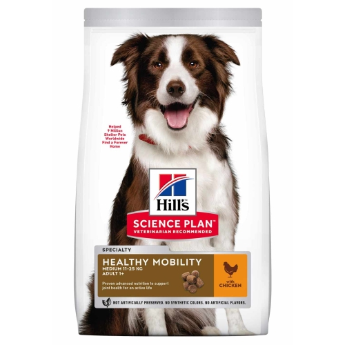 Hill's Science Plan Healthy Mobility maistas šunims su vištiena, 14 kg