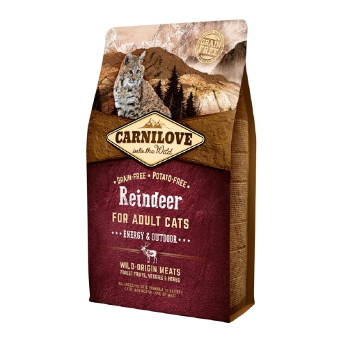 Carnilove sausas maistas katėms su šiauriniu elniu, 400g