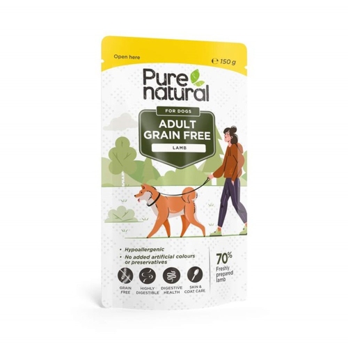 Purenatural konservai šunims su ėriena, 150 g