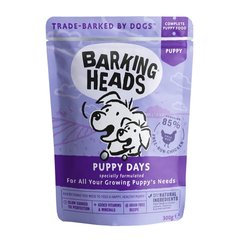 Barking Heads Puppy Days konservai šuniukams su vištiena, 300 g