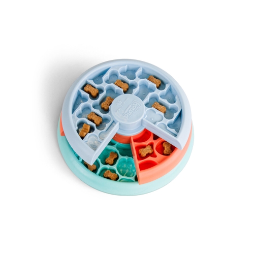 Nina Ottosson galvosūkis ir lėto valgymo dubenėlis šuniukams