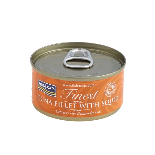 Fish4Cats konservai su tunu ir kalmarais 70g