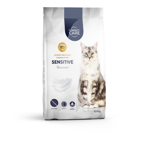 Compact Care Sensitive kraikas jautrioms katėms, 10 kg