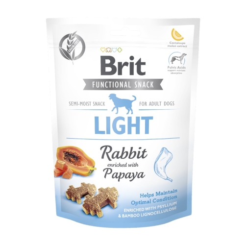 Brit Care Light funkciniai skanėstai šunims su triušiena, 150g