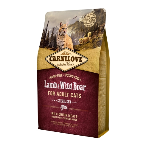 Carnilove steril. maistas katėms su ėriena/šerniena 2kg