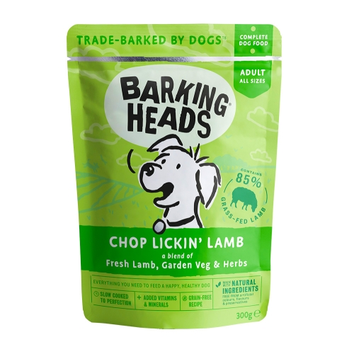 Barking Heads Bowl Lickin' Lamb konservai šunims su ėriena, 300g