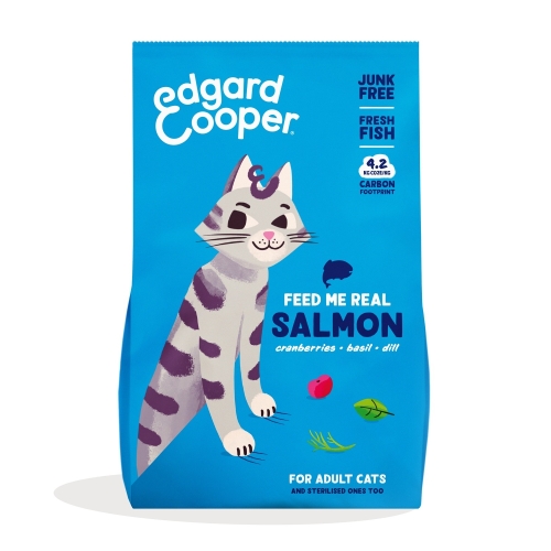 Edgard Cooper sausas maistas katėms su lašiša, 2kg