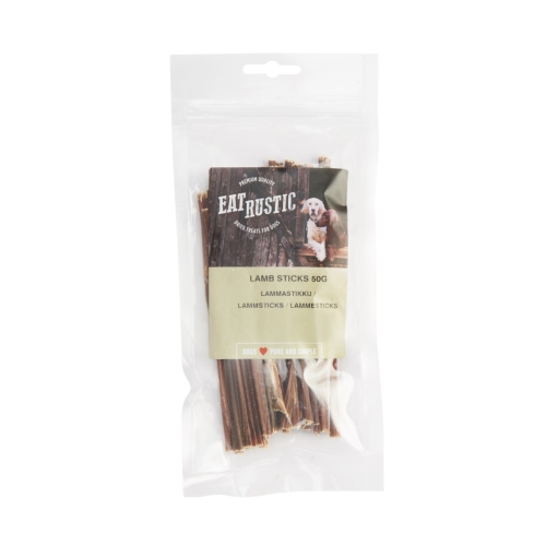 Eat Rustic natūralus skanėstas šunims – ėrienos lazdelės, 50g