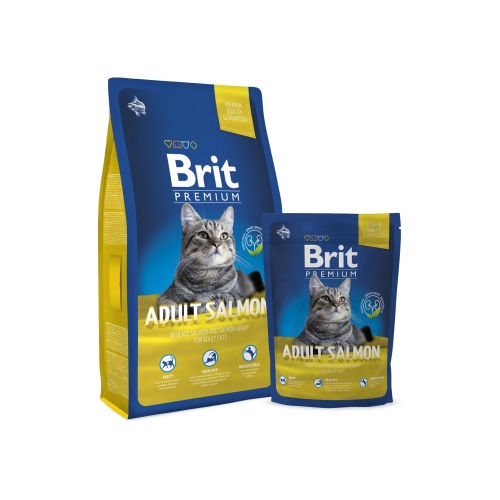 Brit Premium sausas maistas katėms, lašiš. 1,5kg