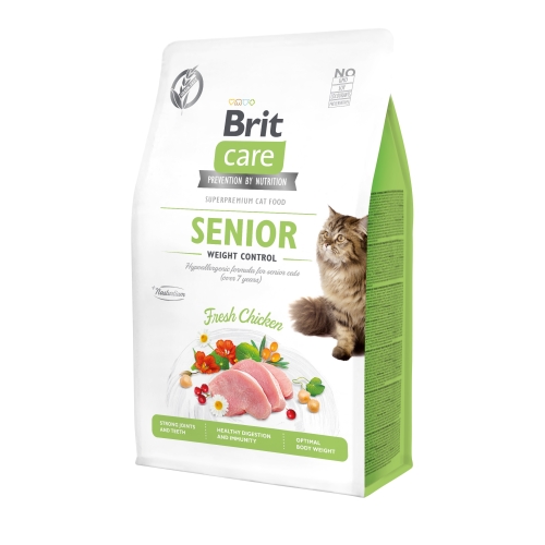 Brit Care Senior Weight Control sausas maistas katėms-senjorėms, 400 g