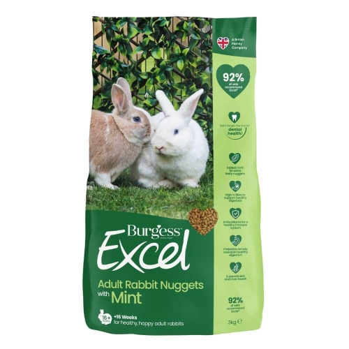 Burgess Excel maistas suaugusiems triušiams, 3 kg