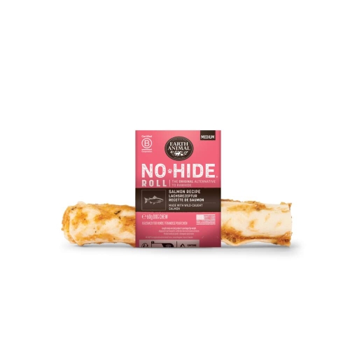 No-hide skanėstas šunims - kramtomoji lazdelė su lašiša, M dydžio