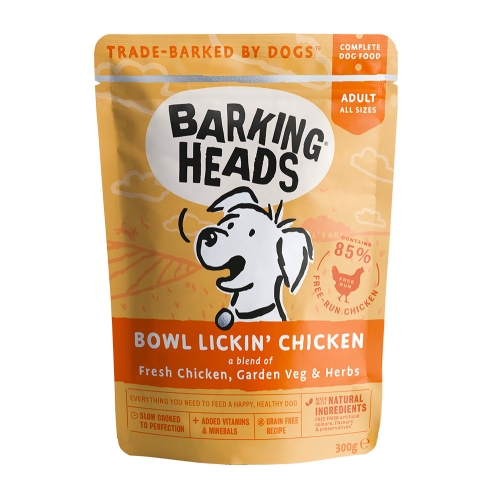 Barking Heads Bowl Lickin' Chicken konservai šunims su vištiena, 300g