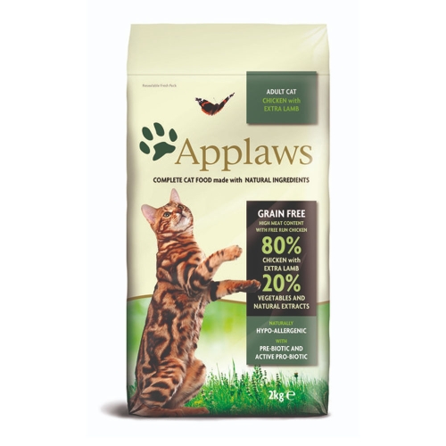 Applaws Adult Cat sausas maistas katėms su vištiena ir ėriena, 2 kg