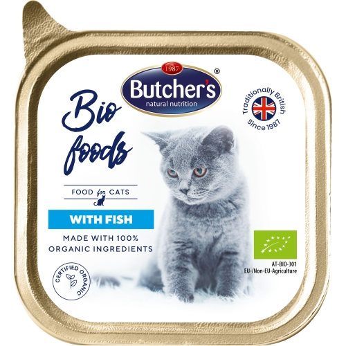 Butcher's Bio konservai katėms su žuvimi 85 g