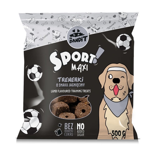 Mr. Bandit Sport Maxi skanėstai šunims su ėriena, 500 g