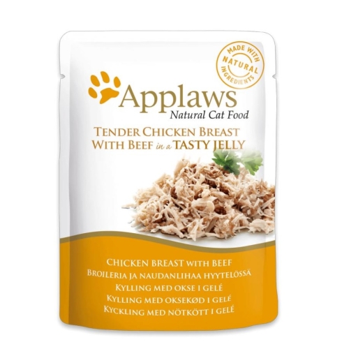 Applaws vištienos ir jautienos želė katėms, 70 g