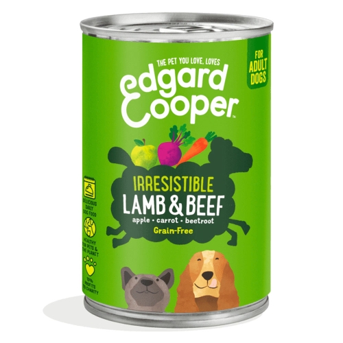 Edgard Cooper konservai šunims su ėriena/jaut, 400g