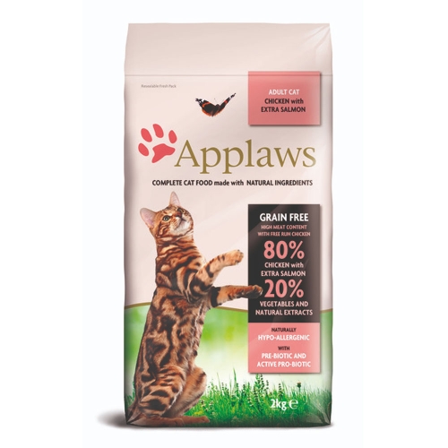Applaws Adult Cat sausas maistas katėms su vištiena ir lašiša, 2 kg