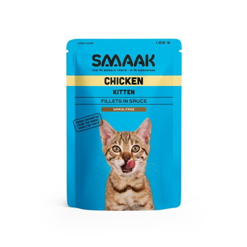 SMAAK konservai kačiukams su vištiena, 100 g