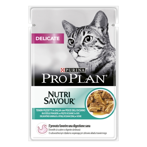 ProPlan Nutri Savour konservai katėms su žuvimi, 85 g