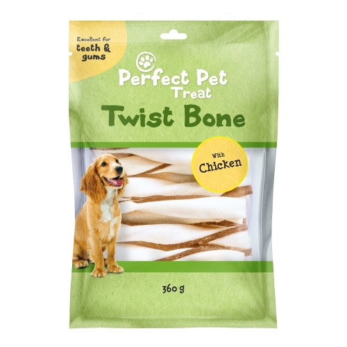 Perfect Pet Twist Bone skanėstas šunims, su vištiena, 360g