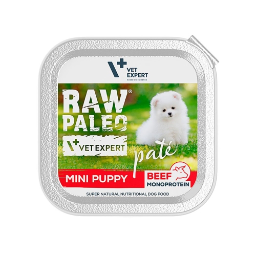 Raw Paleo Pate Mini Puppy paštetas šuniukams su jautiena, 150 g