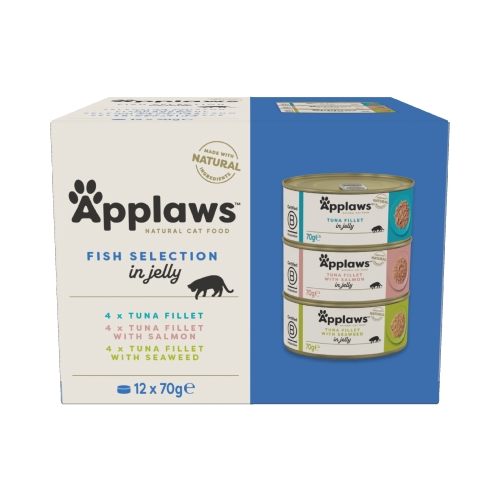 Applaws žuvies konservų rinkinys katėms, 12x70 g