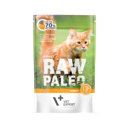 Raw Paleo Adult Cat guliašas katėms su kalakutiena, 100 g